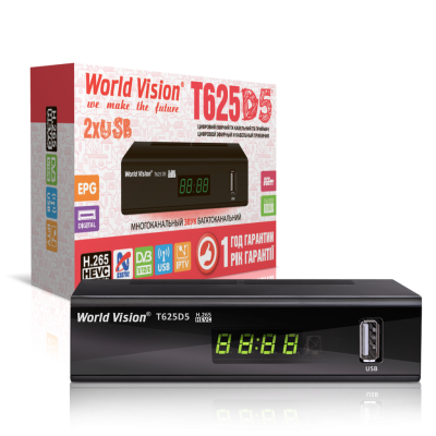 Тюнер World Vision T625D5 DVB-T2  