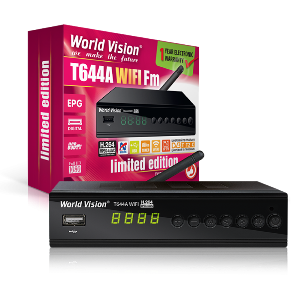 World Vision T644A WIFI Fm DVB-T2  