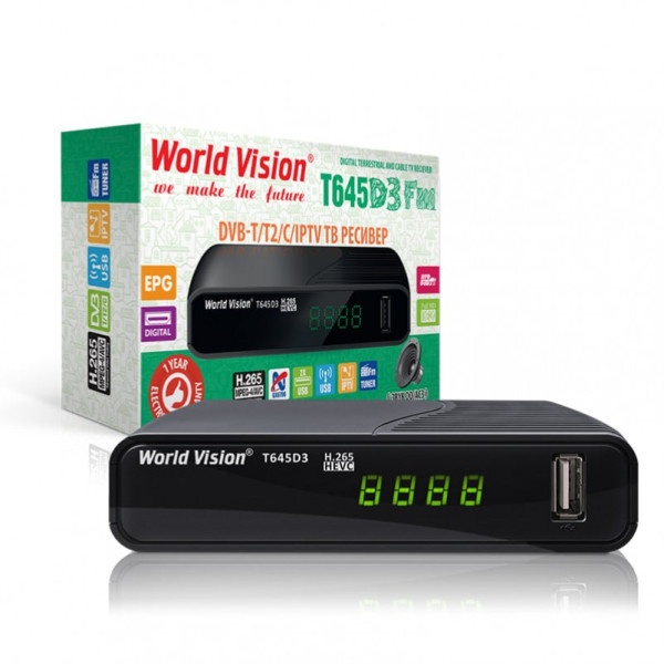 World Vision T645D3 Fm DVB-T2  