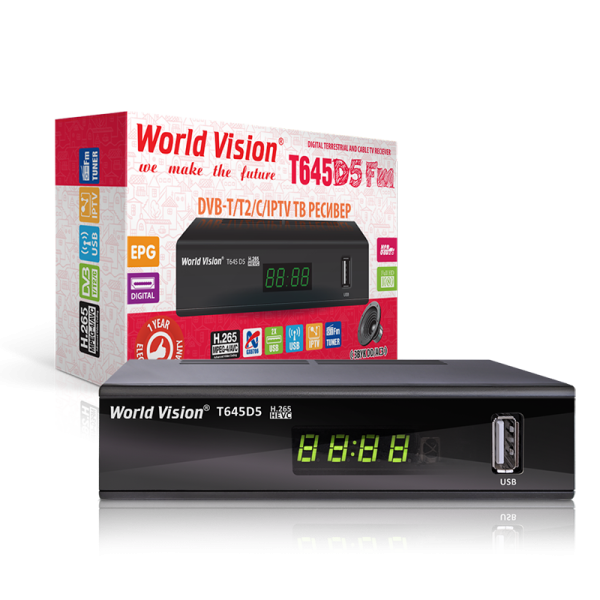 World Vision T645D5 Fm DVB-T2  